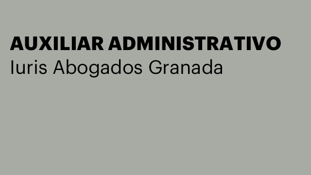 AUXILIAR ADMINISTRATIVO
