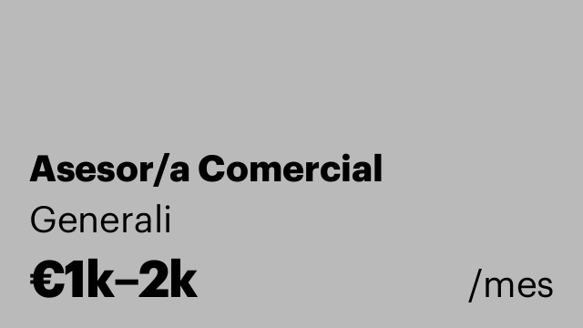 Asesor/a Comercial