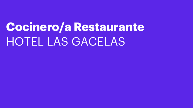 Cocinero/a Restaurante
