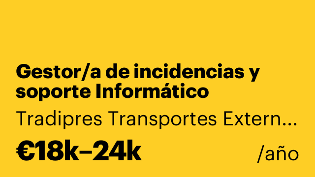Gestor/a de incidencias y soporte Informático