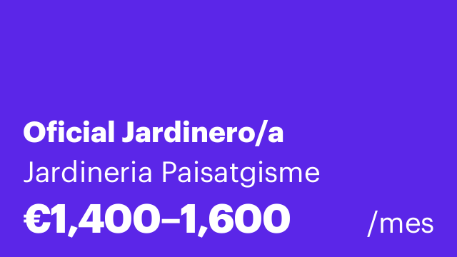 Oficial Jardinero/a