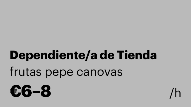 Dependiente/a de Tienda