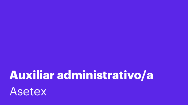 Auxiliar administrativo/a