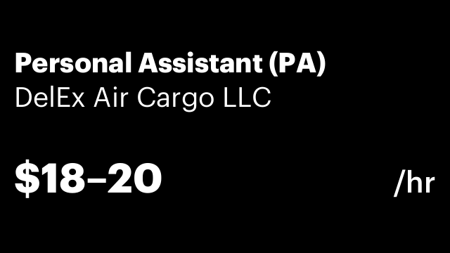 Personal Assistant (PA)