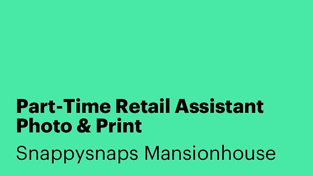 Part-Time Retail Assistant Photo & Print