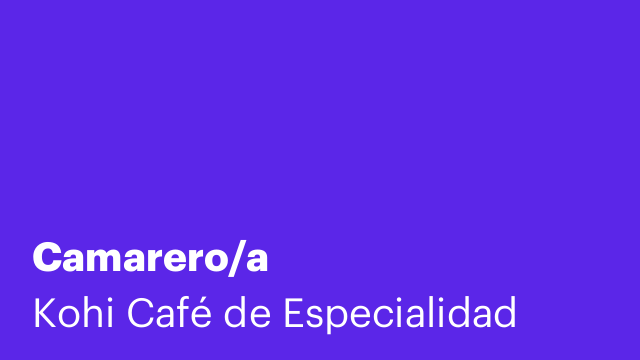 Camarero/a