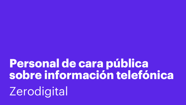 Personal de cara pública sobre información telefónica
