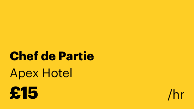 Chef de Partie