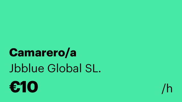 Camarero/a