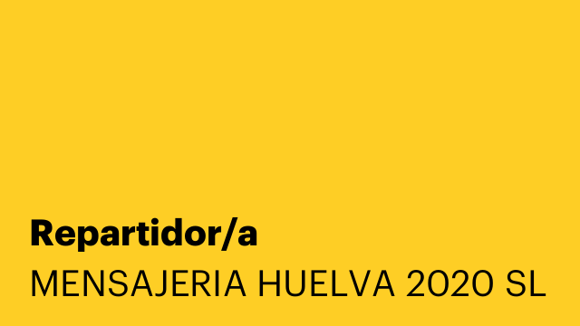 Repartidor/a