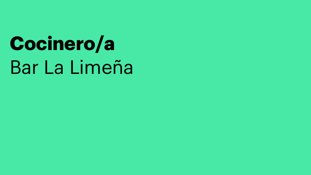 Cocinero/a