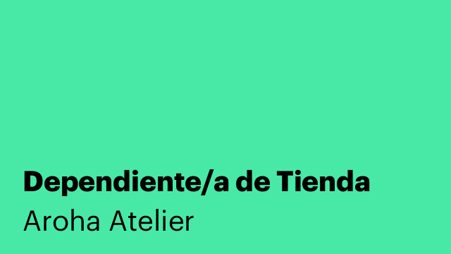 Dependiente/a de Tienda