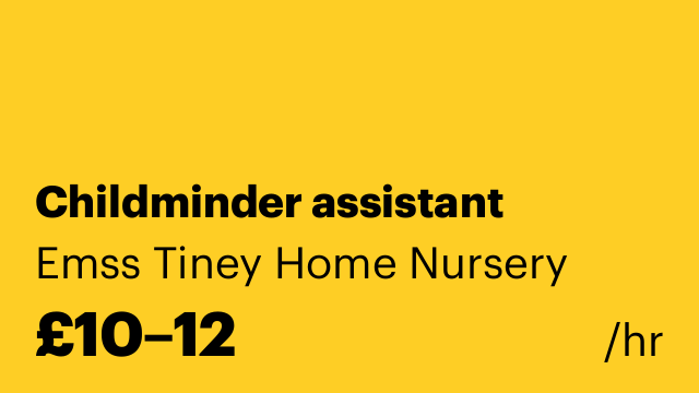 Childminder assistant