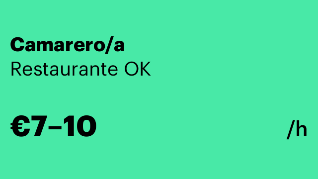 Camarero/a