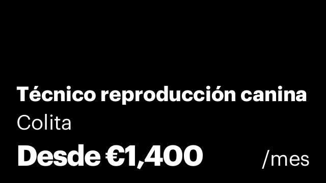 Técnico reproducción canina