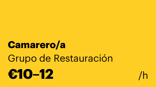 Camarero/a