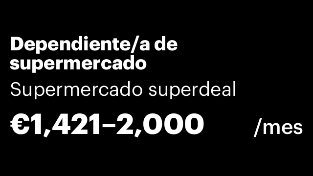 Dependiente/a de supermercado