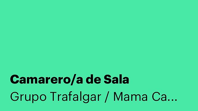 Camarero/a de Sala