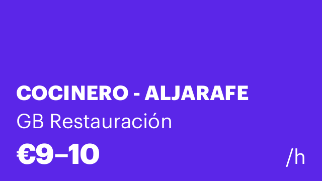 COCINERO - ALJARAFE