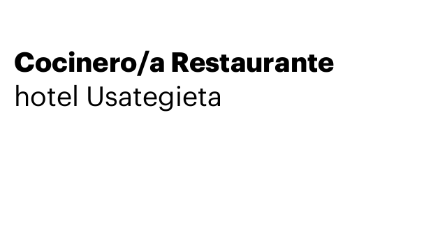 Cocinero/a Restaurante