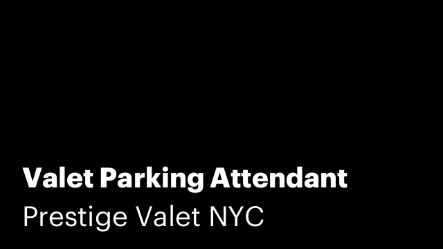 Valet Parking Attendant