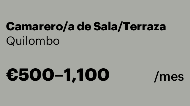 Camarero/a de Sala/Terraza