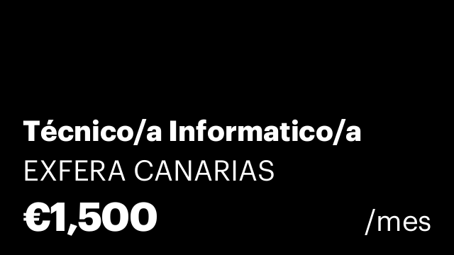 Técnico/a Informatico/a