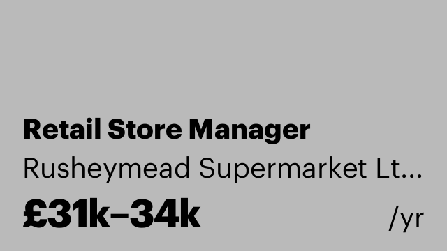 Retail Store Manager