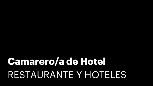 Camarero/a de Hotel