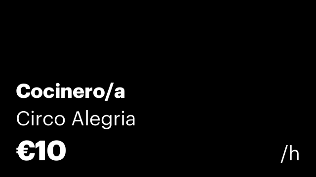 Cocinero/a