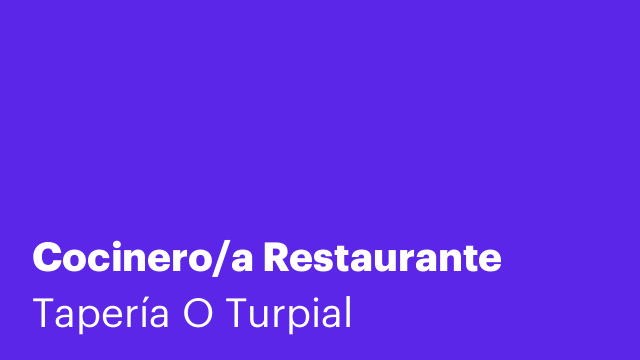 Cocinero/a Restaurante