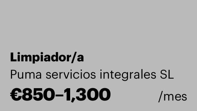 Limpiador/a