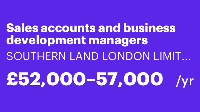 Sales accounts and business development managers