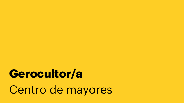 Gerocultor/a