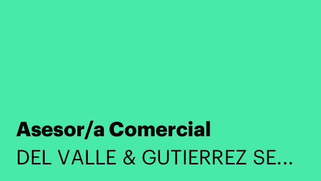 Asesor/a Comercial