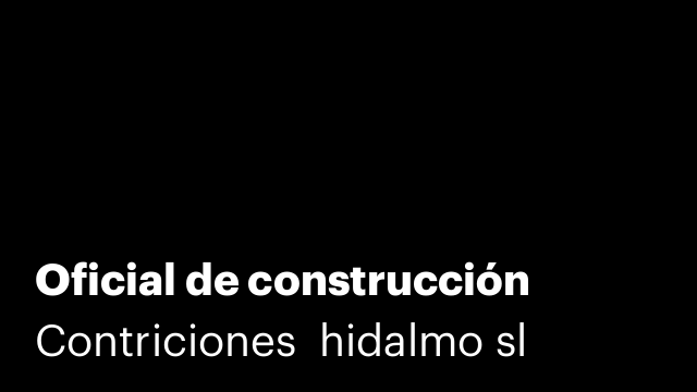 Oficial de construcción