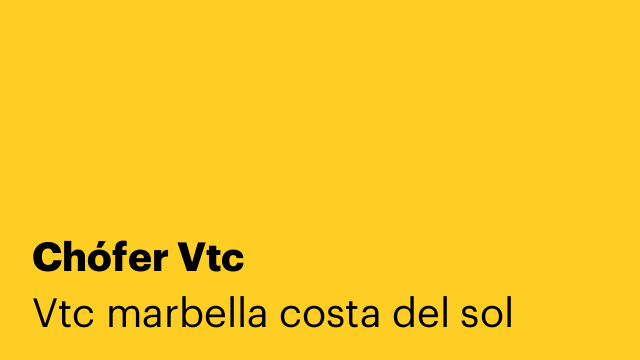 Chófer Vtc
