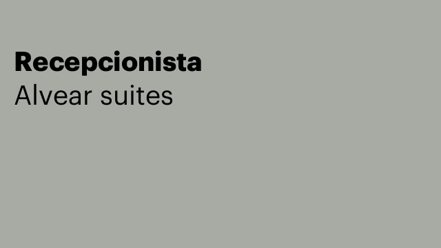 Recepcionista