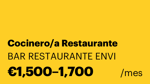 Cocinero/a Restaurante