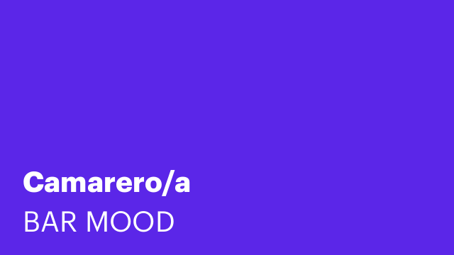 Camarero/a
