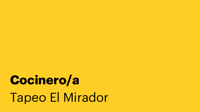 Cocinero/a