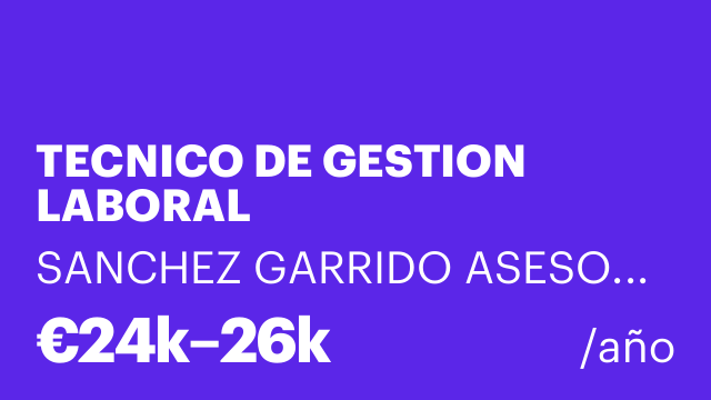 TECNICO DE GESTION LABORAL