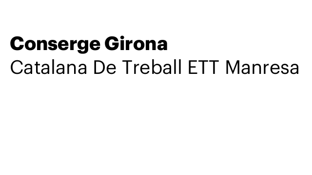 Conserge Girona