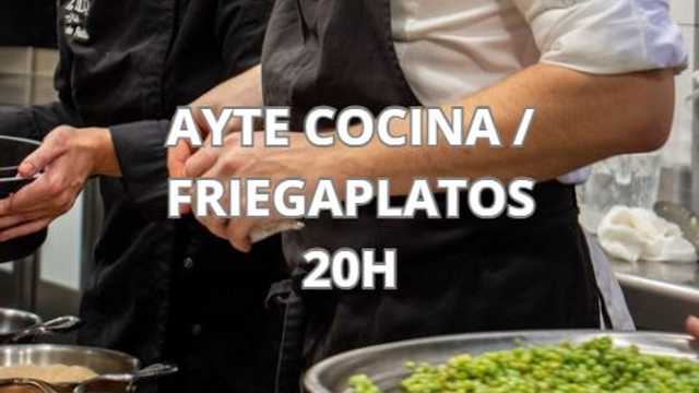 Ayudante/a de Cocina / Friegaplatos 20H