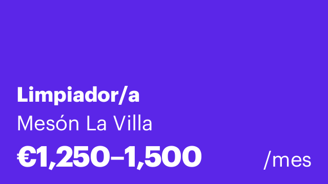 Limpiador/a