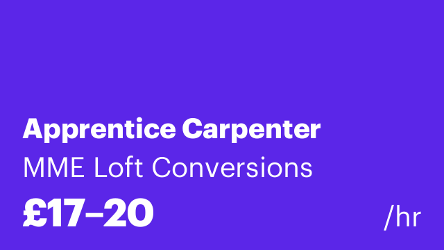 Apprentice Carpenter