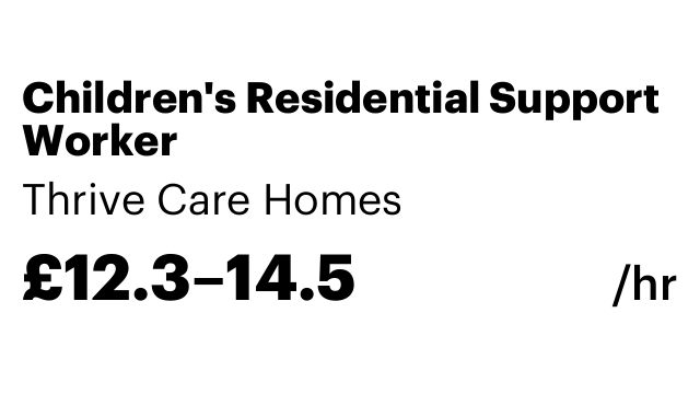 Children's Residential Support Worker