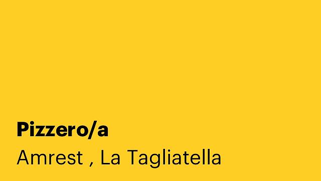 Pizzero/a