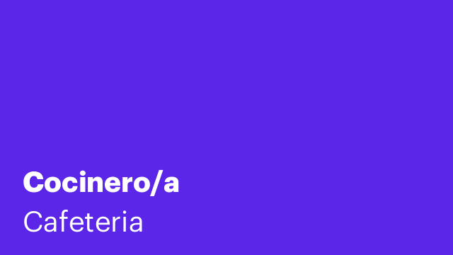 Cocinero/a