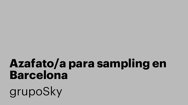 Azafato/a para sampling en Barcelona